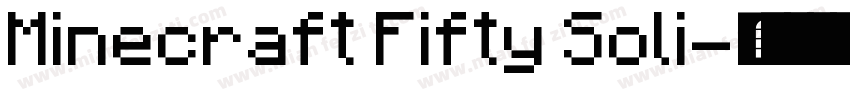 Minecraft Fifty Soli字体转换